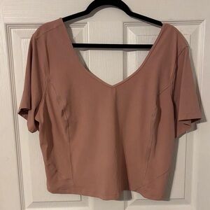 Lululemon Align T-Shirt Size 18 Pink Clay